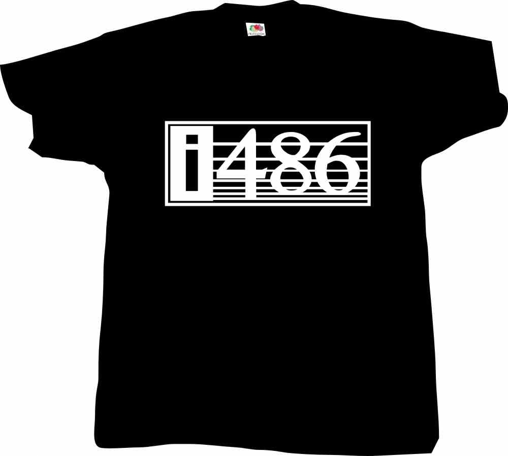 i386, i486, T-shirt, komputer, procesor, koszulka