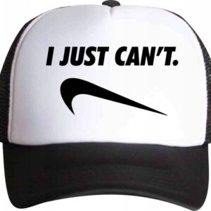 I just can't, czapka z daszkiem trucker