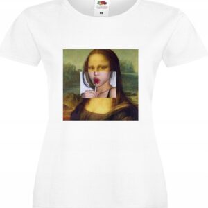 Mona Lisa lollipop, sztuka, T-shirt, koszulka