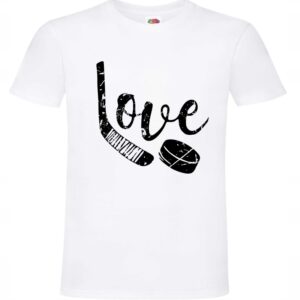 Hokej Hockey Love, T-shirt, koszulka