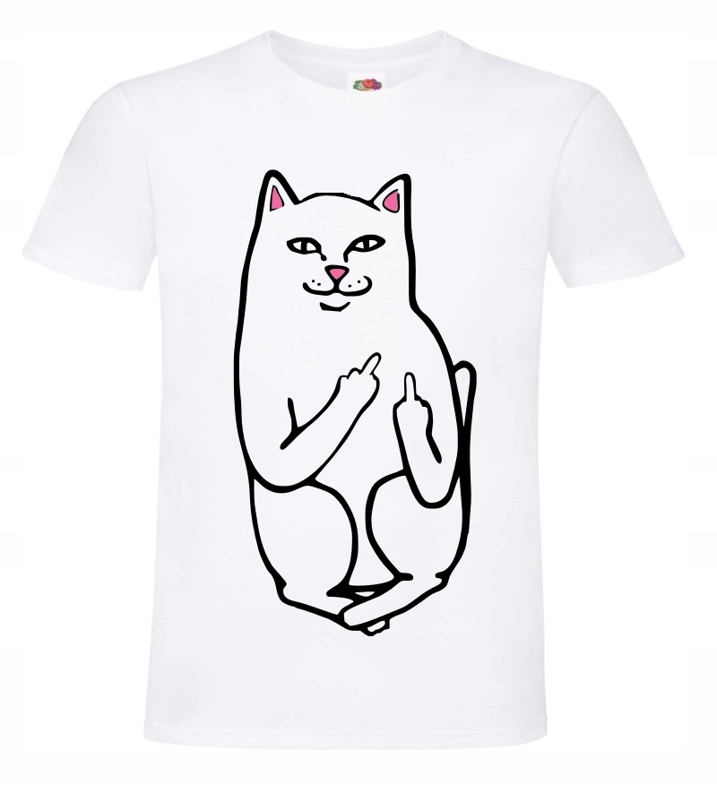 Kot "Fu*k You" :-) T-shirt koszulka