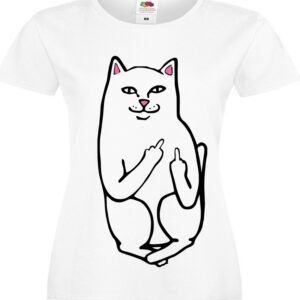 Kot "Fu*k" :-) T-shirt koszulka