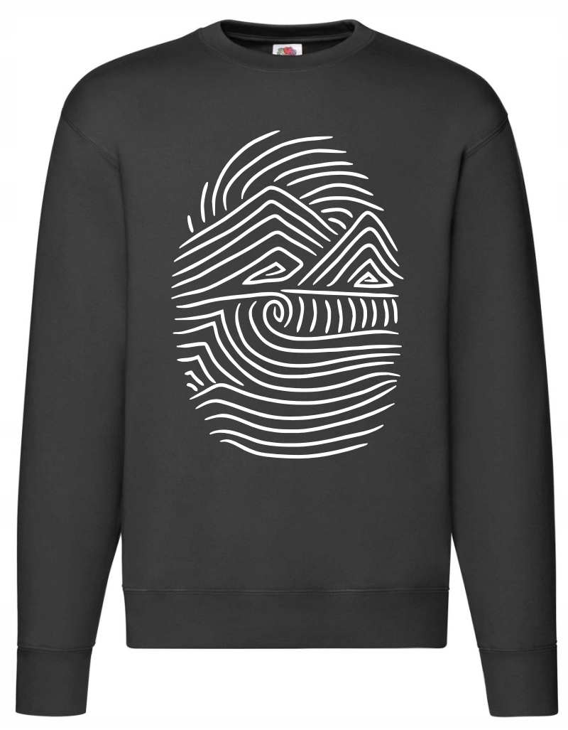 Bluza Odcisk Natury Kciuka Góry Las Przyroda