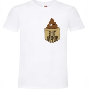 Shit happens kieszonkowa kupa :-) T-shirt koszulka