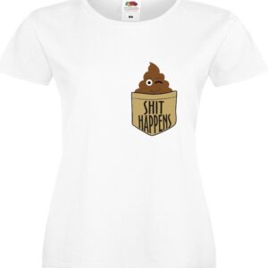 Shit happens kieszonkowa kupa :-) T-shirt koszulka