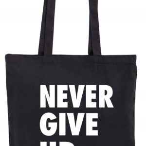 Torba Never Give Up. Torba bawełniana shopper