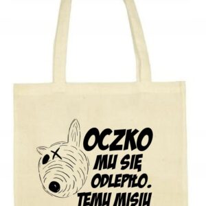 Miś, Bareja, Oczko Torba bawełniana Ekologiczna