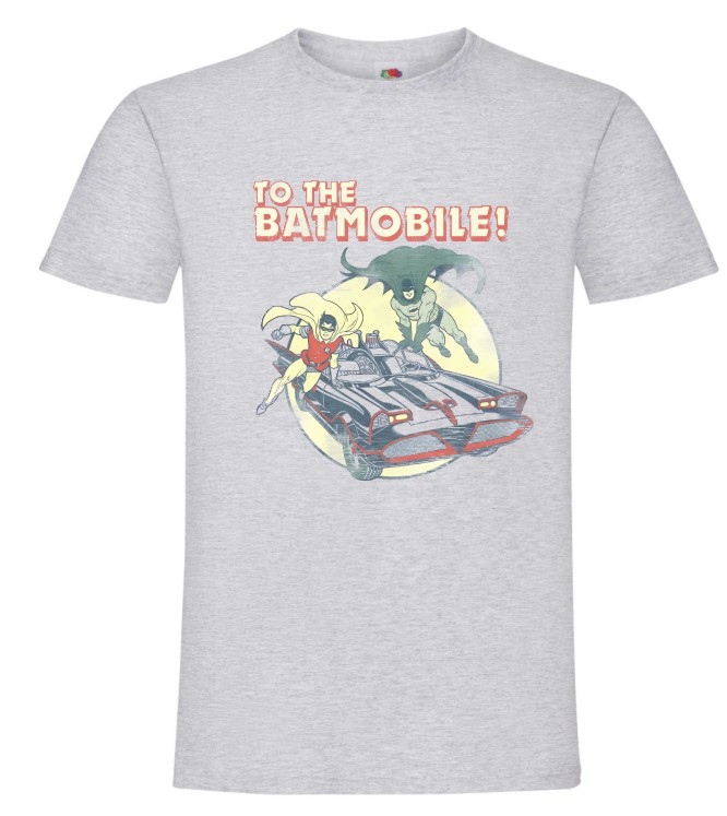 To The Batmobile, Bat Mobile, Komiks, Retro, Koszulka, T-shirt