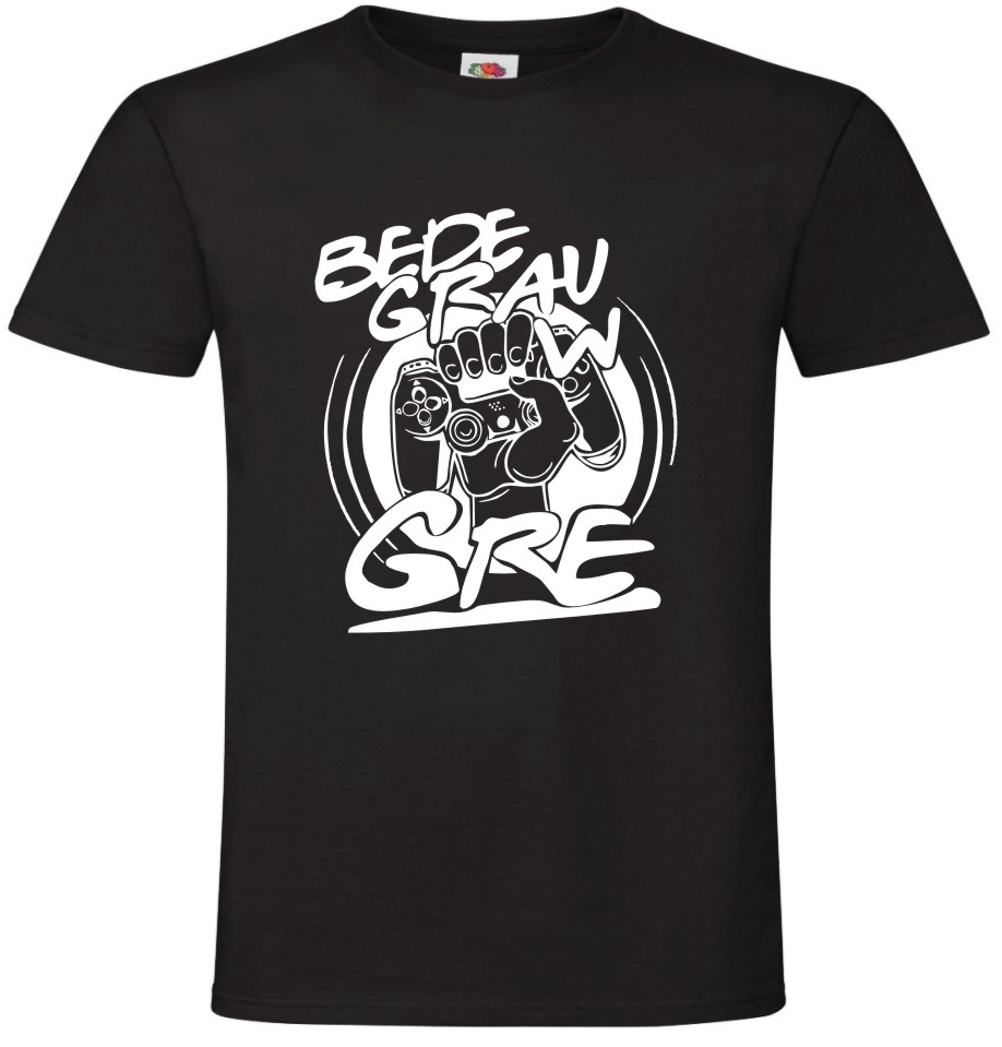Bede Grau w Gre, Będę grał w grę, Grać, Gry, T-shirt, Koszulka - obrazek 3