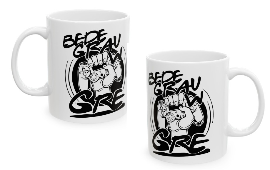 Bede Grau w Gre, Będę grał w grę, Grać, Gry, kubek - obrazek 2