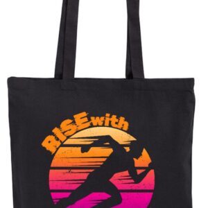 Rise with the Run, Bieganie, Bieg, Mężczyzna, torba bawełniana, eko, shopper