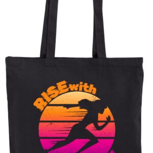 Rise with the Run, Bieganie, Bieg, kobieta, torba bawełniana, eko, shopper
