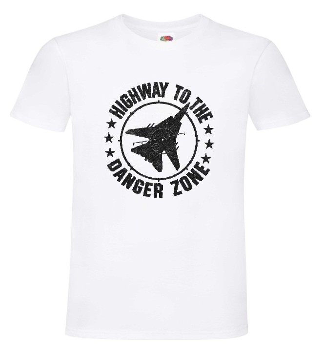 Highway To The Danger Zone, Pilot, Samolot, Koszulka, T-shirt - obrazek 2