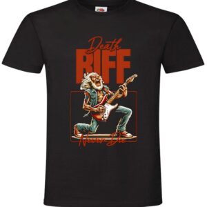 Koszulka Death Riff Never Die, Gitara, Heavy Metal