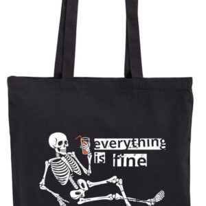 Everything is Fine, wszystko jest wporządku, ok, Szkieletor, czaszka, torba bawełniana, eko, shopper