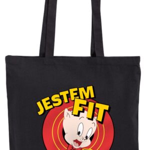 Jestem FIT Fajny i Tłusty, Gruby, Fitness, torba bawełniana, shopper, eko