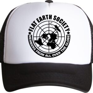 Flat Earth Society, Płaska Ziemia, Płaskoziemcy, czapka z daszkiem trucker