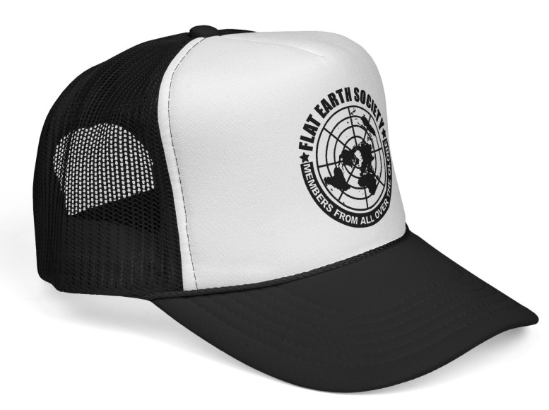 Flat Earth Society, Płaska Ziemia, Płaskoziemcy, czapka z daszkiem trucker - obrazek 2