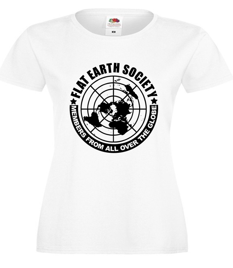 Flat Earth Society, Płaska Ziemia, Płaskoziemcy, Koszulka, T-shirt - obrazek 3
