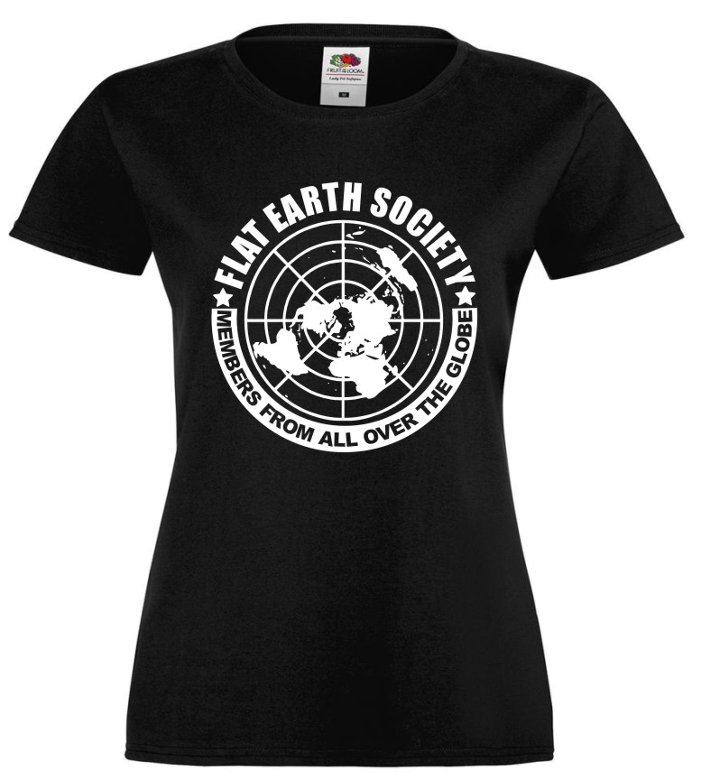 Flat Earth Society, Płaska Ziemia, Płaskoziemcy, Koszulka, T-shirt - obrazek 2