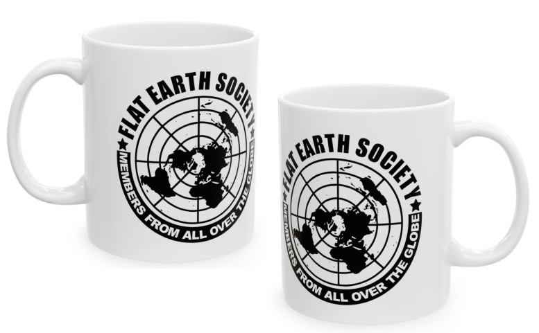 Flat Earth Society, Płaska Ziemia, Płaskoziemcy, kubek - obrazek 2