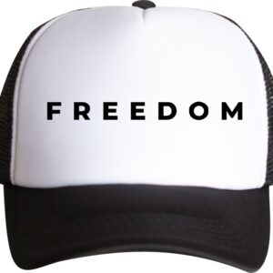 Freedom, Wolność, czapka z daszkiem trucker