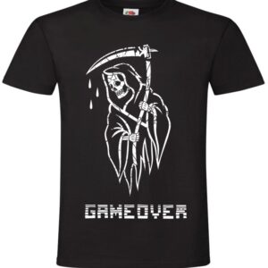 Koszulka Ponury Żniwiarz, Śmierć, Game Over, Halloween, , T-shirt