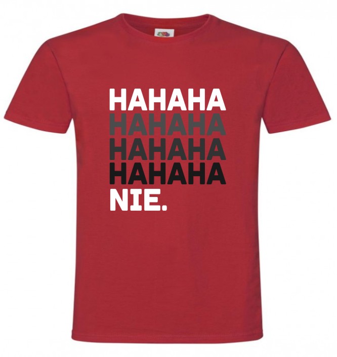HAHAHA Nie, Sarkazm, Humor, Śmieszna Koszulka, T-shirt - obrazek 2
