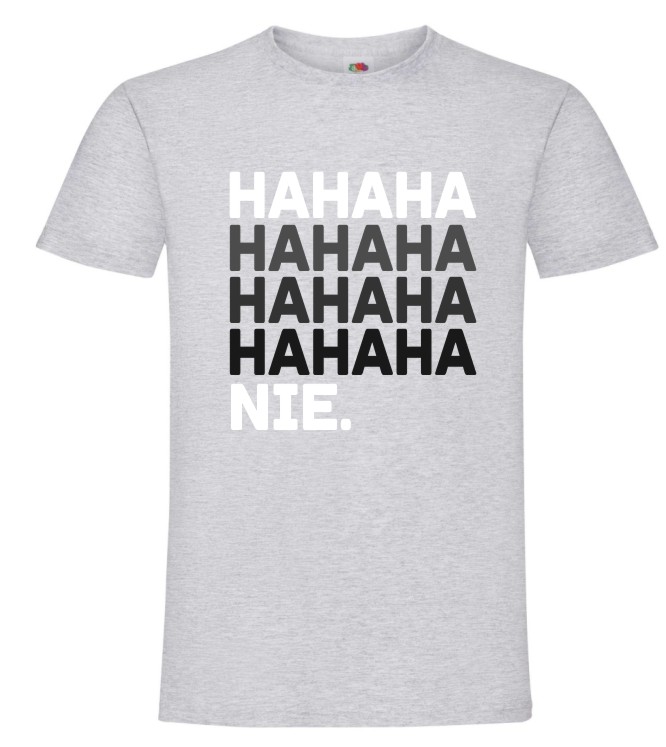 HAHAHA Nie, Sarkazm, Humor, Śmieszna Koszulka, T-shirt - obrazek 5