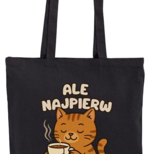 Ale Najpierw Herbatka, Herbata, Kot, torba, shopper, eko