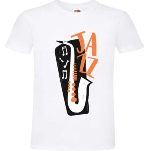 koszulka Jazz Saksofon, Sax, Muzyka, Muzyczna