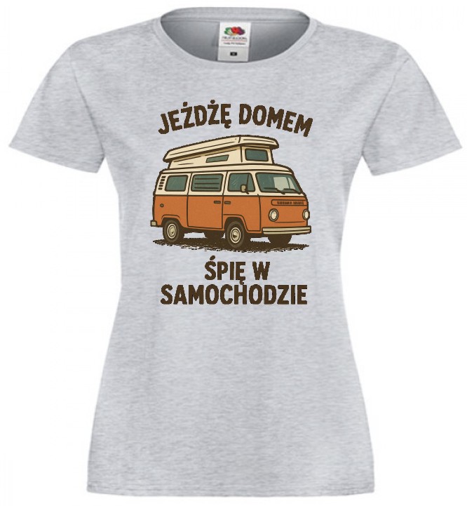 Kamper Van, Jeżdżę domem śpię w samochodzie, Koszulka, T-shirt - obrazek 2
