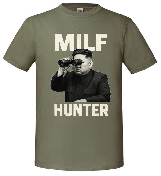 Koszulka MILF Hunter, Śmieszna, , T-shirt, Kim