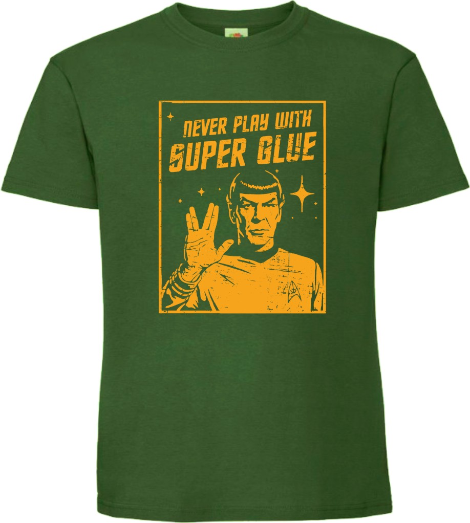 Never Play With Super Glue Mr Spock, T-shirt, Koszulka - obrazek 2