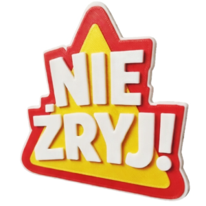 Nie Żryj! Magnes na Odchudzanie i Lodówkę :-) 3D