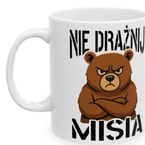 Nie Drażnij Misia, Niedźwiedź, Miś, kubek