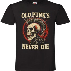 Koszulka Old Punk's Never Die, Punkowa , Punk T-shirt