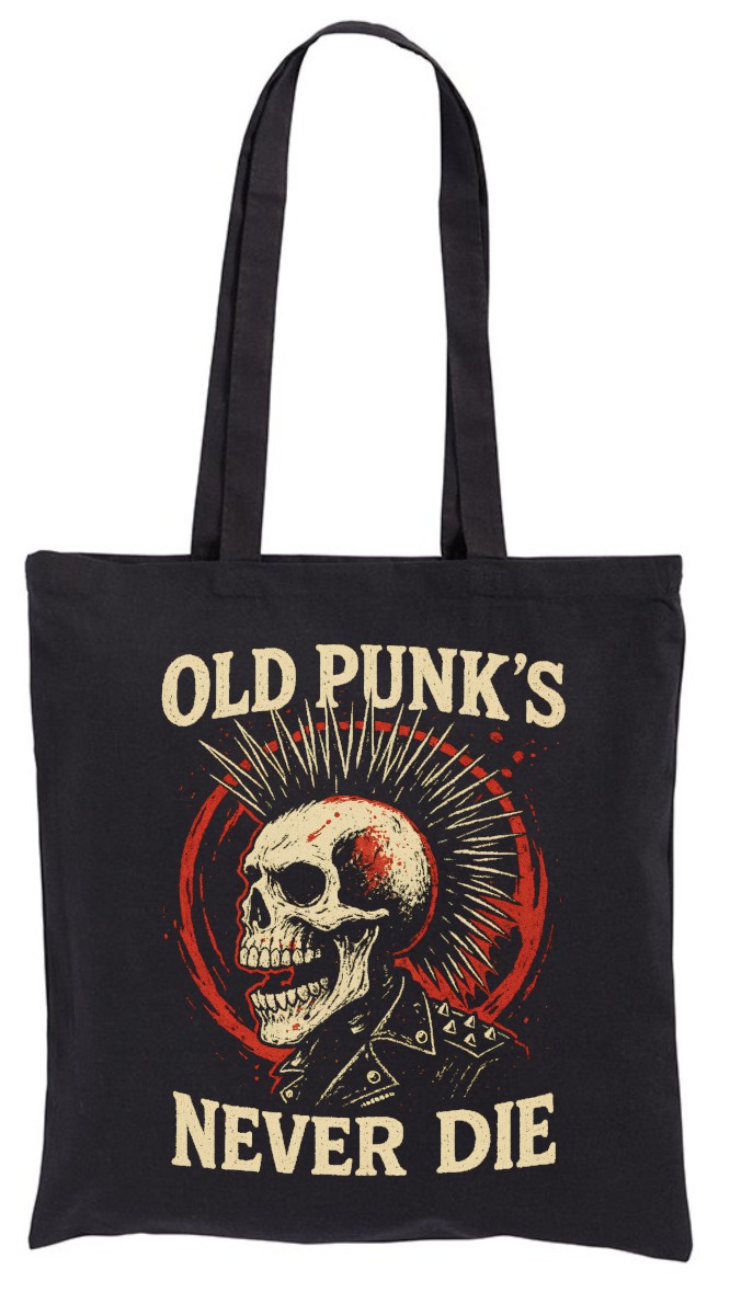 Old Punk's Never Die, Punkowa, Punk torba, shopper, eko