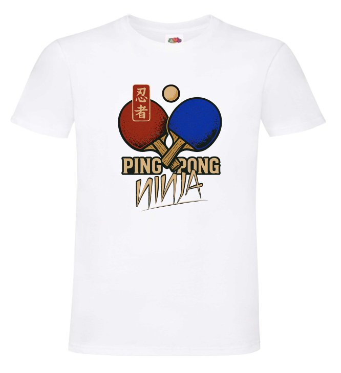Ping Pong PingPong Ninja, Paletki, Koszulka, T-shirt - obrazek 2