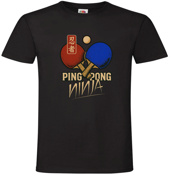 Koszulka Ping Pong PingPong Ninja, Paletki, Koszulka, T-shirt