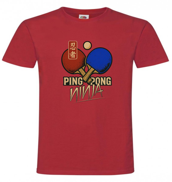 Ping Pong PingPong Ninja, Paletki, Koszulka, T-shirt - obrazek 3