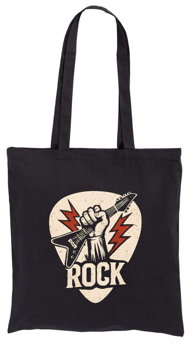 Rock, RnR, rock and roll, Gitara, Kostka, torba, shopper, eko