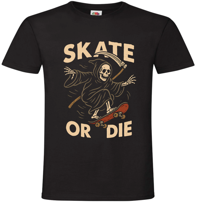 Koszulka Skate or Die, Śmierć Deskorolka, , T-shirt