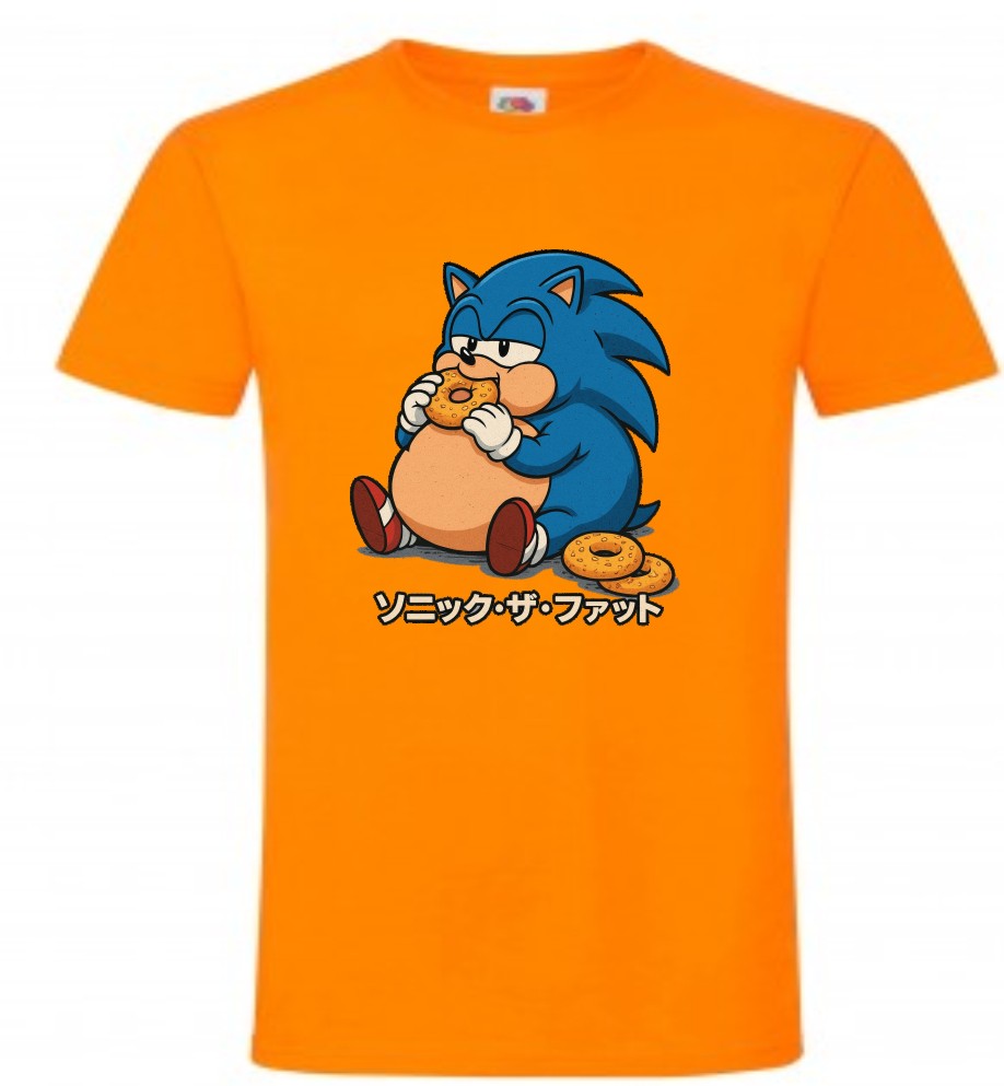 Gruby Jeż, Gry, Gra Retro, T-shirt, Koszulka - obrazek 7