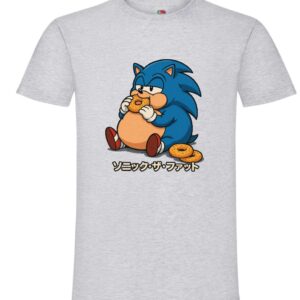 Koszulka Sonic The Fat, Gruby Jeż, Gry, Gra Retro, T-shirt,