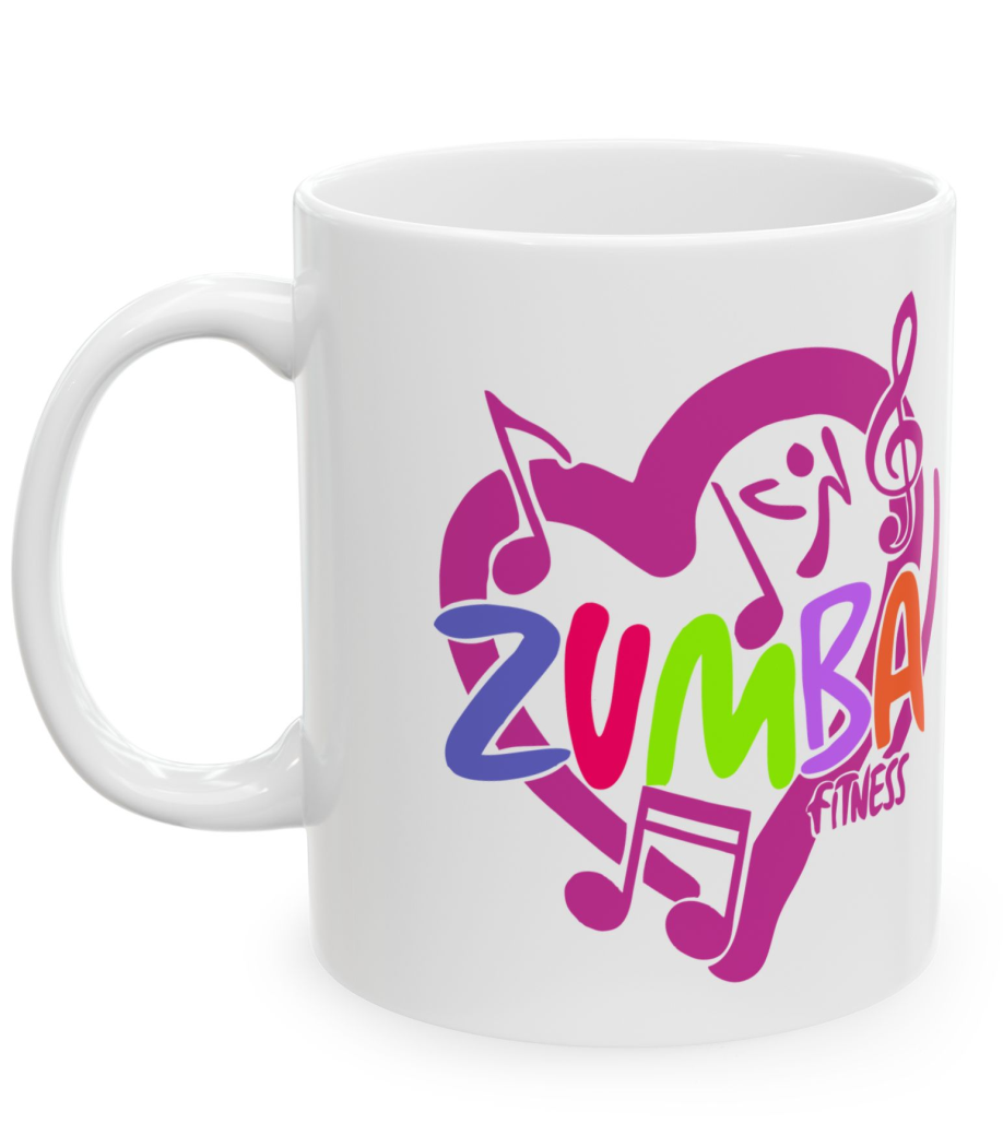 Zumba Fitness, Sport, Siłownia, Muzyka, kubek