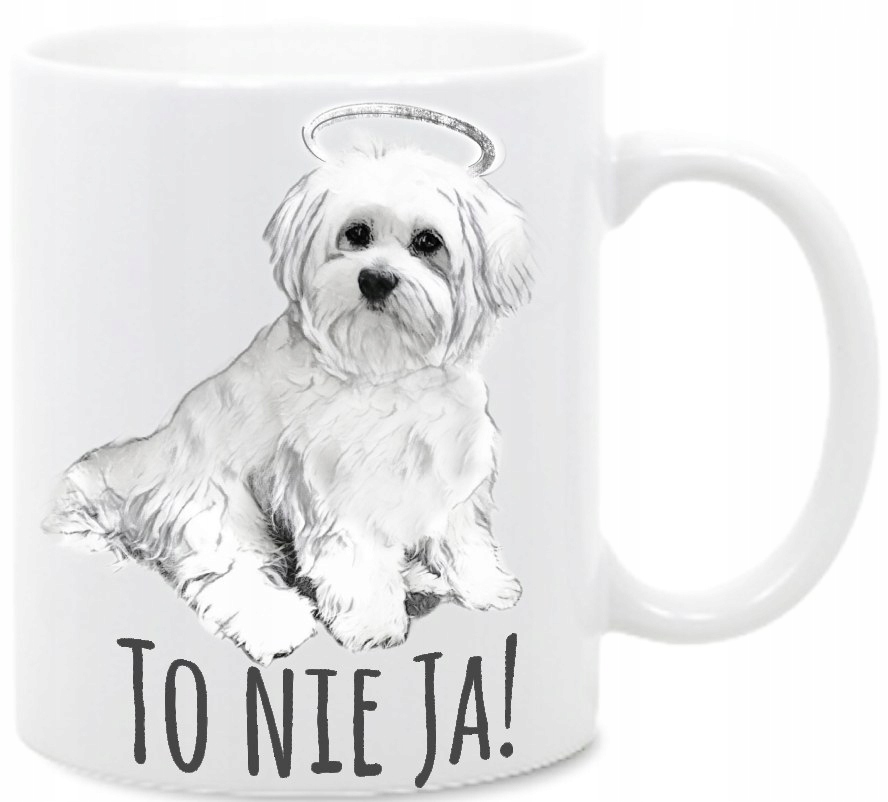 Kubek Maltańczyk Pies Aniołek, To nie ja,