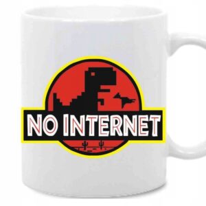 No internet, jurassic, jurajski, Kubek