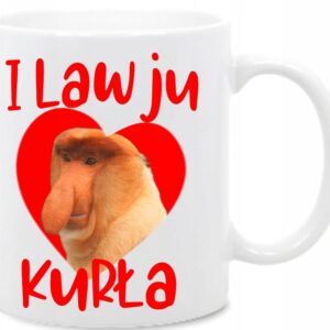 Nosacz, i law ju, walentynki, janusz love Kubek