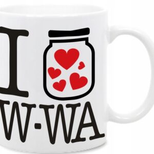 I love W-wa, Warszawa, Słoik, NY, Kubek